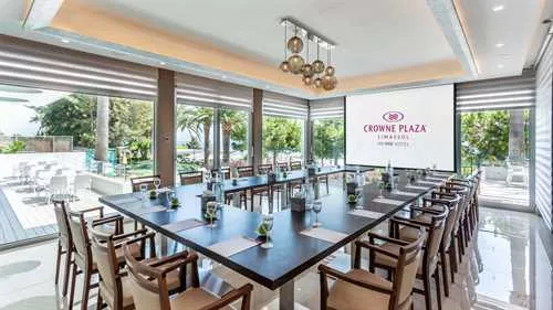 The Ballroom Suite Sea 1 room hire layout at Crowne Plaza Limassol