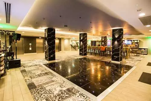 Lower Ground Event Space 1 room hire layout at Holiday Inn Manchester City Centre