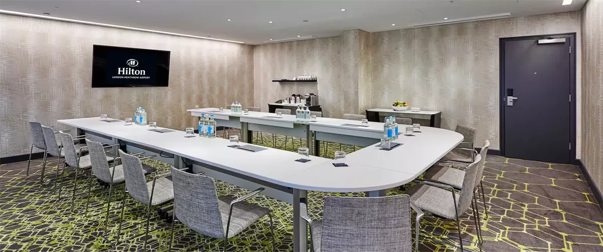 Meeting Room 3 at Hilton London Heathrow Airport Hotel in Hounslow