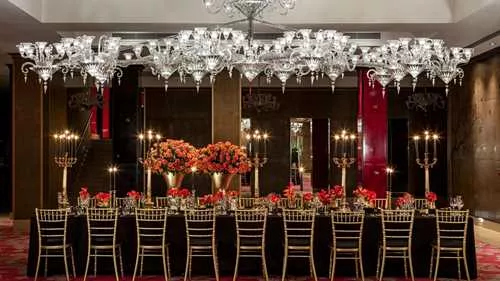 Crystal Room 1 room hire layout at Take the Mike - The Mayfair Hotel