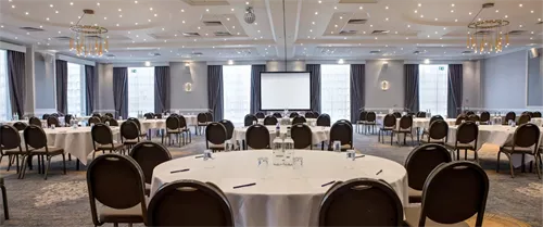 Ballroom 1 room hire layout at DoubleTree by Hilton Stoke on Trent