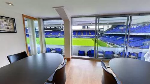 Sponsors Lounge 1 room hire layout at Ipswich Town Football Club