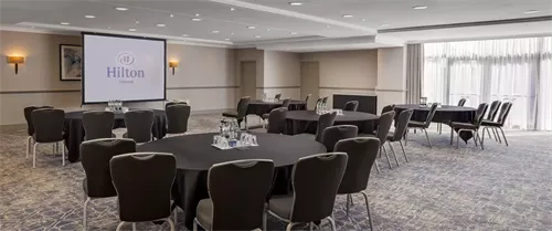 Campbell Suite 1 room hire layout at Hilton Cobham Hotel