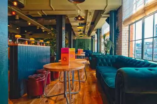Speakeasy Room 1 room hire layout at Revolution York