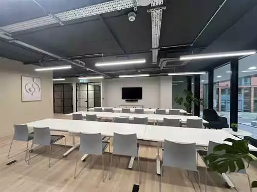 Event Space - Mezzanine - Training 1 room hire layout at Eleven Brindleyplace Business Centre