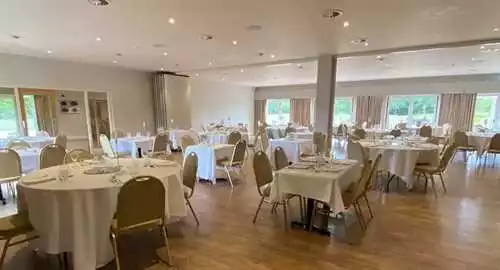 Oaks Pavilion 1 room hire layout at