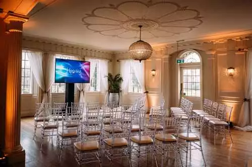 Ballroom 1 room hire layout at Eaves Hall Country Hotel