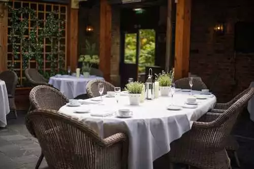 The Courtyard 1 room hire layout at Hotel du Vin York
