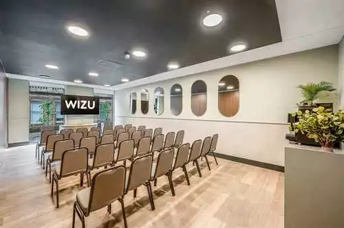 Mackintosh Suite 1 room hire layout at Wizu Workspace Glasgow - West Regent Street