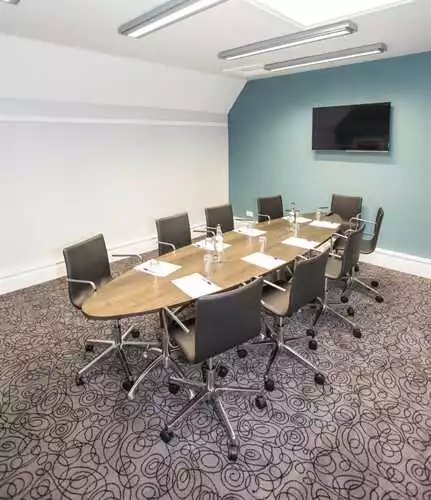 Mobberley 1 room hire layout at Mere Court Hotel & Conference Centre
