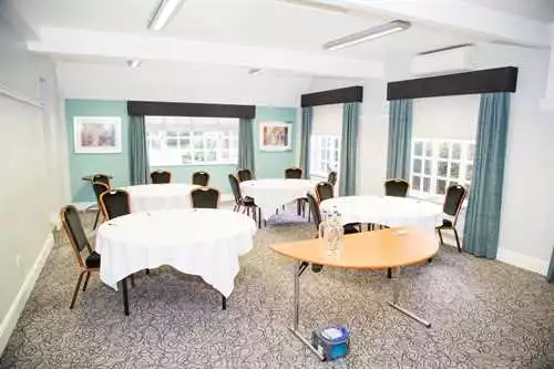 Toft 1 room hire layout at Mere Court Hotel & Conference Centre