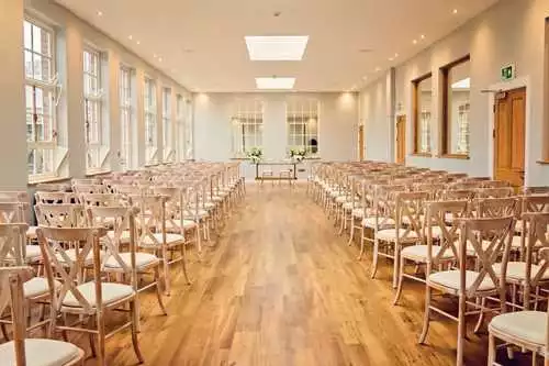 Orangery 1 room hire layout at