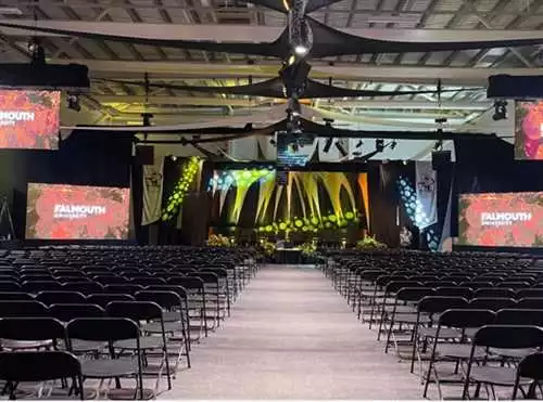 Sports Hall 1 room hire layout at