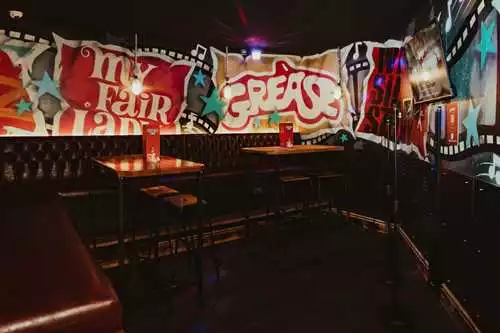 Karaoke Room 1 room hire layout at Roxy Ball Room Birmingham Victoria Square