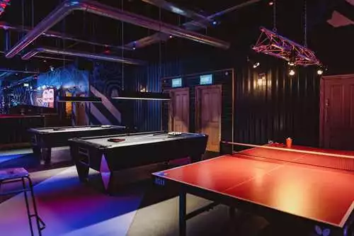 The Atrium 1 room hire layout at Roxy Lanes Cardiff The Friary