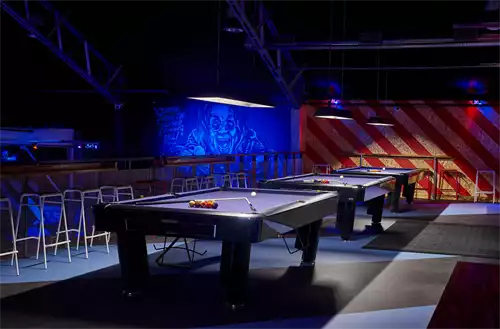 The Balcony 1 room hire layout at Roxy Lanes Birmingham Digbeth