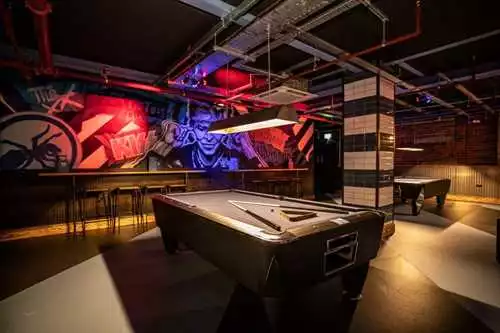 The Gaming Hall 1 room hire layout at Roxy Lanes Leeds The Light