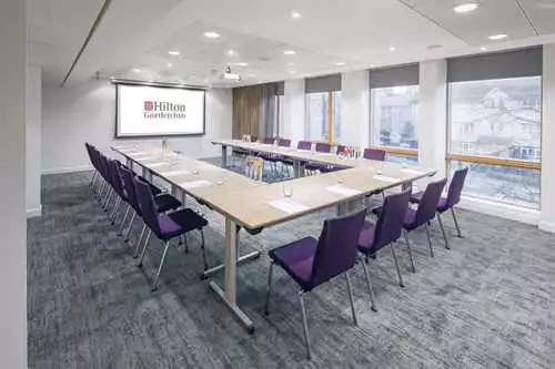 Barra 1 room hire layout at Hilton Garden Inn Birmingham Brindleyplace