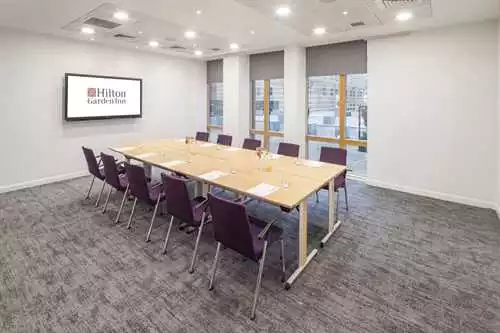 Jura 1 room hire layout at Hilton Garden Inn Birmingham Brindleyplace