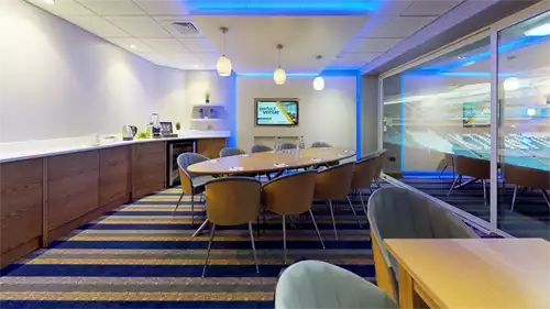 Exec Suite Box 15 - Larger Box 1 room hire layout at King Power Stadium (Leicester City FC)