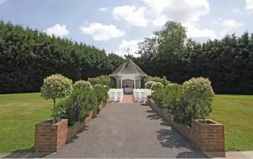 The Garden Gazebo 1 room hire layout at Shires Oast at The Hop Farm