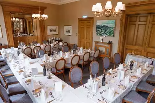 The Douglas Room 1 room hire layout at The Royal Scots Club
