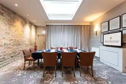 The Hepburn Suite 1 room hire layout at The Royal Scots Club