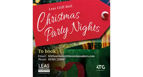 Christmas Parties  2025 at Leas Cliff Hall