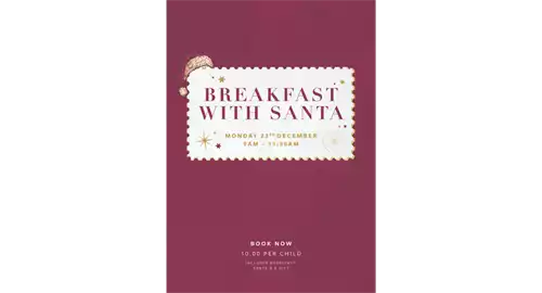 Breakfast with Santa 2025 at The Rising Sun Hotel, Cheltenham