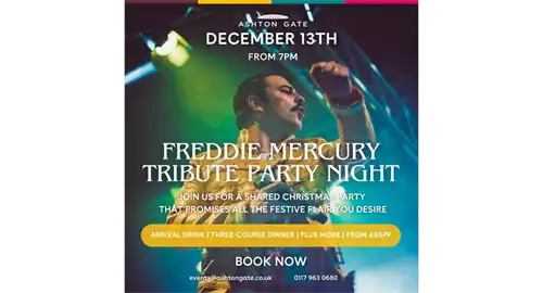 Queen Festive Party Night 2025 at Ashton Gate Stadium