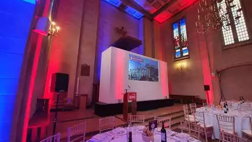 The Great Hall 1 room hire layout at