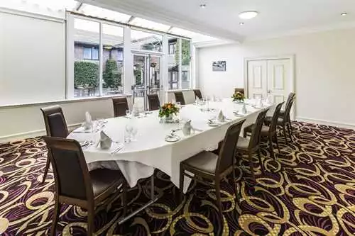 The Falcon 1 room hire layout at Mercure Dartford Brands Hatch Hotel and Spa