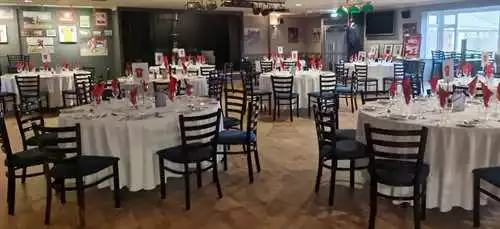 Sports Bar and Grill 1 room hire layout at