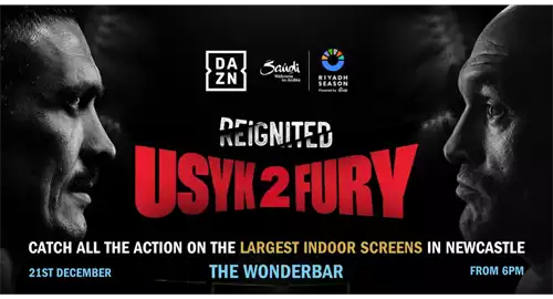 Fury v Usyk II at The WonderBar Newcastle