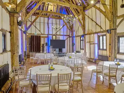 Tithe Barn 1 room hire layout at