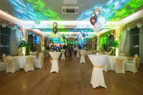 The Tiffany Room 1 room hire layout at The Grand Pier, Weston Super Mare