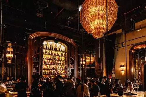 Bar Area at FRNDS Restaurant Dubai