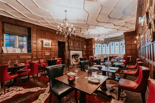 The Restaurant 1 room hire layout at