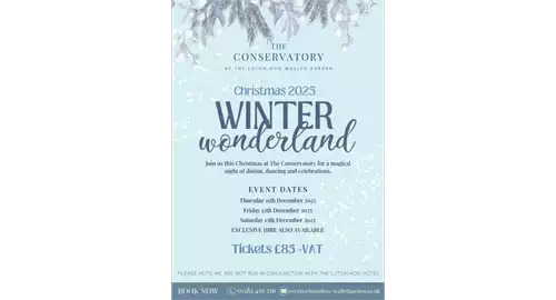 Winter Wonderland At The Luton Hoo Walled Garden 2025 at The Conservatory at Luton Hoo