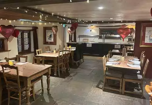 Bar and Restaurant Area Together