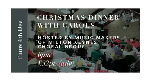 Christmas Dinner with Carols 2025 at The Cock Hotel, Stony Stratford, Milton Keynes
