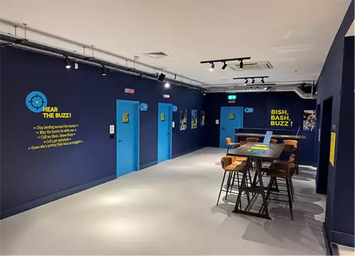 Quiz Rooms 1 room hire layout at