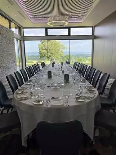 The Broadway 1 room hire layout at Tewkesbury Park