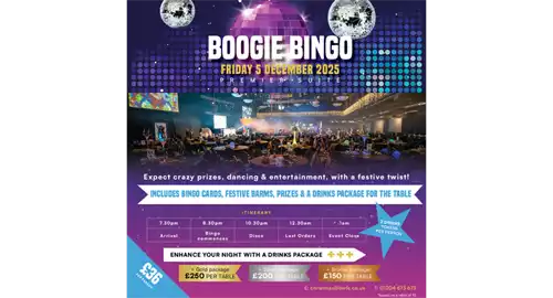 Festive Boogie Bingo 2025 at Bolton Wanderers Football Club