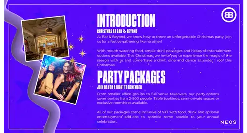 Christmas Parties 2025 at Bar & Beyond Chelmsford