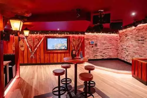 Karaoke Room 1 room hire layout at Barbara's Bier Haus Bristol