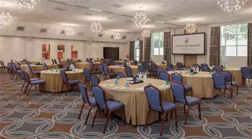Stratford Suite 1 room hire layout at Stratford Manor Hotel
