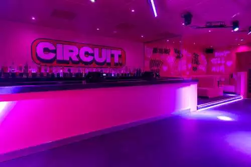Pink Room 1 room hire layout at