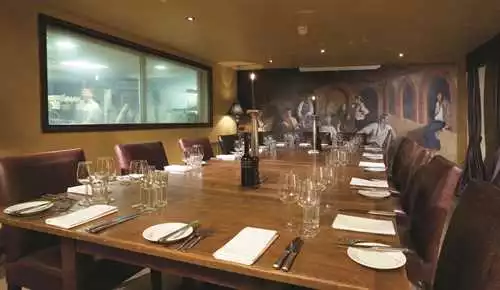 Chef's Table 1 room hire layout at