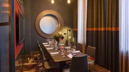 Mal Two 1 room hire layout at Malmaison Belfast